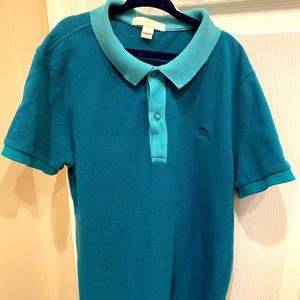 Burberry polo shirt. Teal size 12